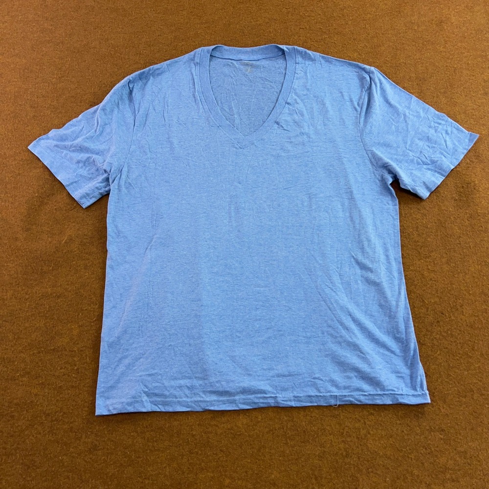 Evolve Mens XL Blue Heathered V-Neck Short Sleeve T-Shirt New